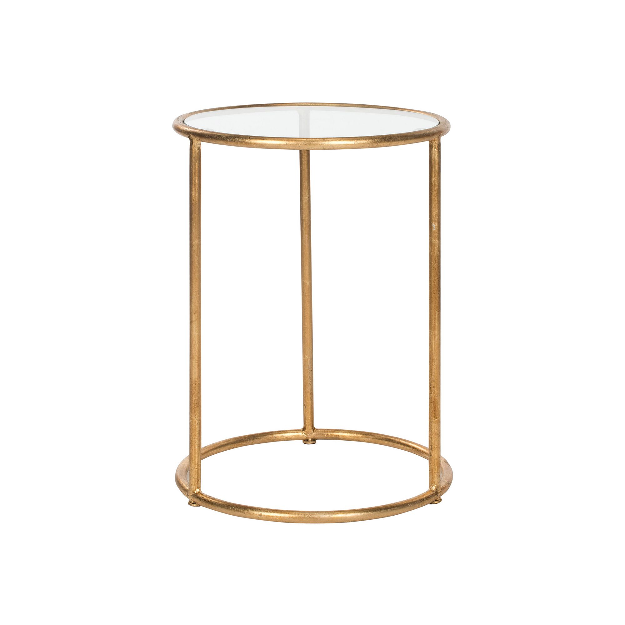 Safavieh Shay Accent Table, Gold Clear Glass