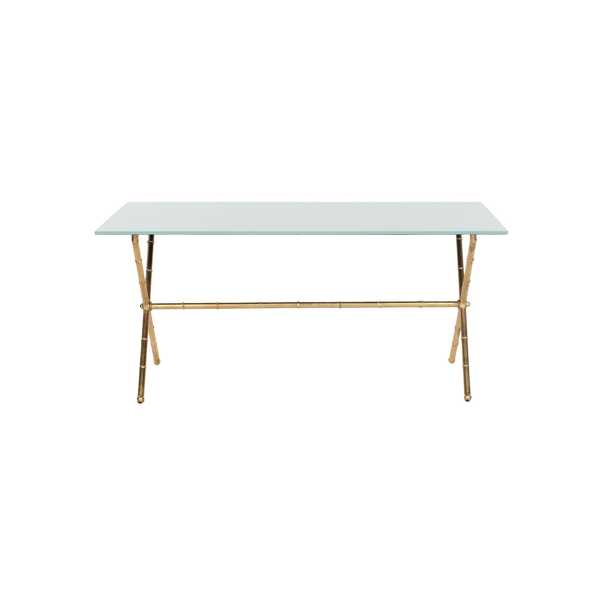 Safavieh Brogen Accent Table, Gold White Glass
