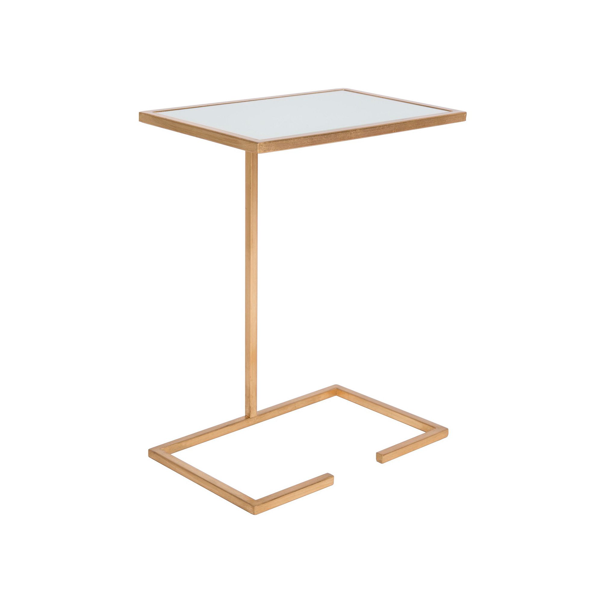 Safavieh Neil Accent Table, Gold White Glass