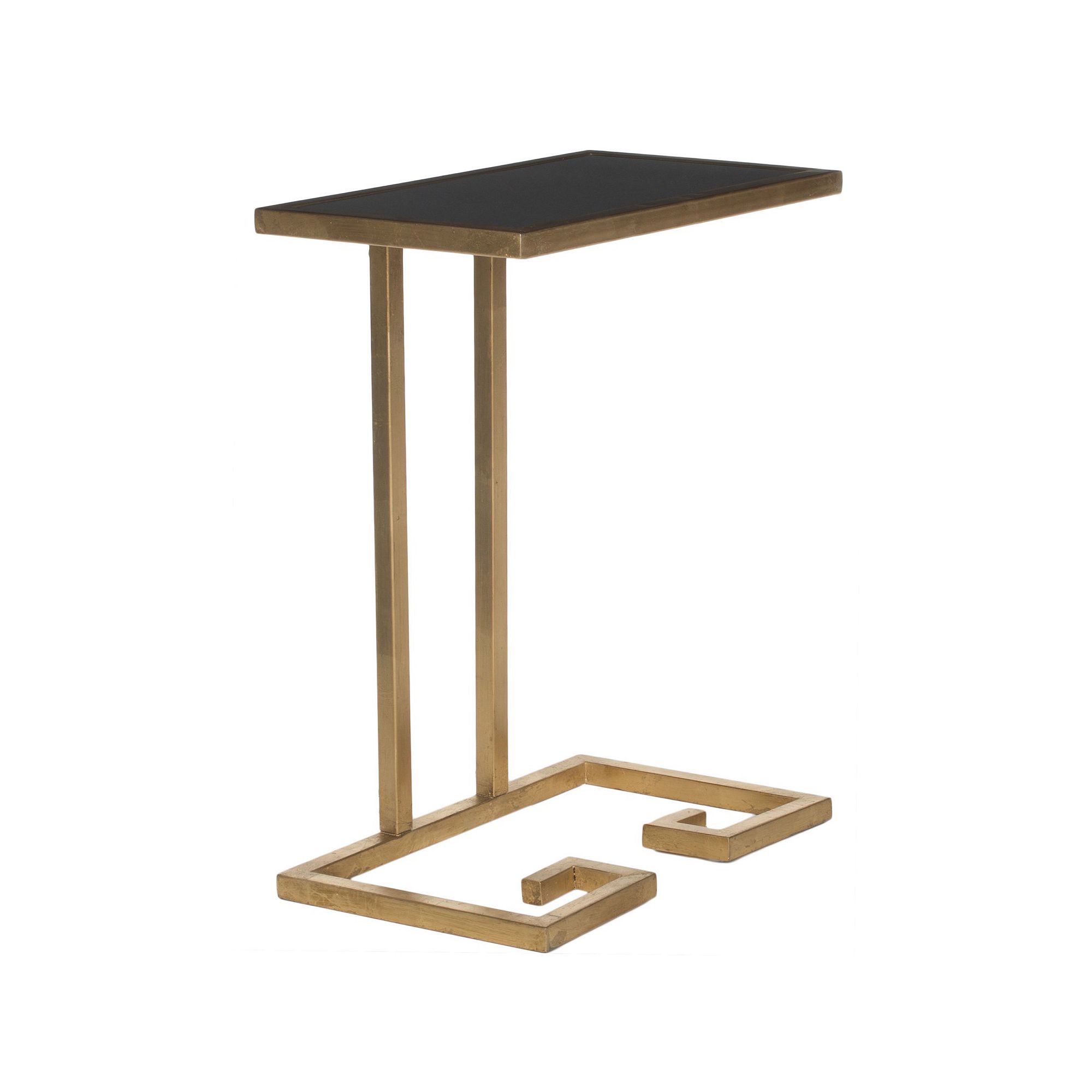Safavieh Murphy Mirrored Accent Table, Gold Black Glass