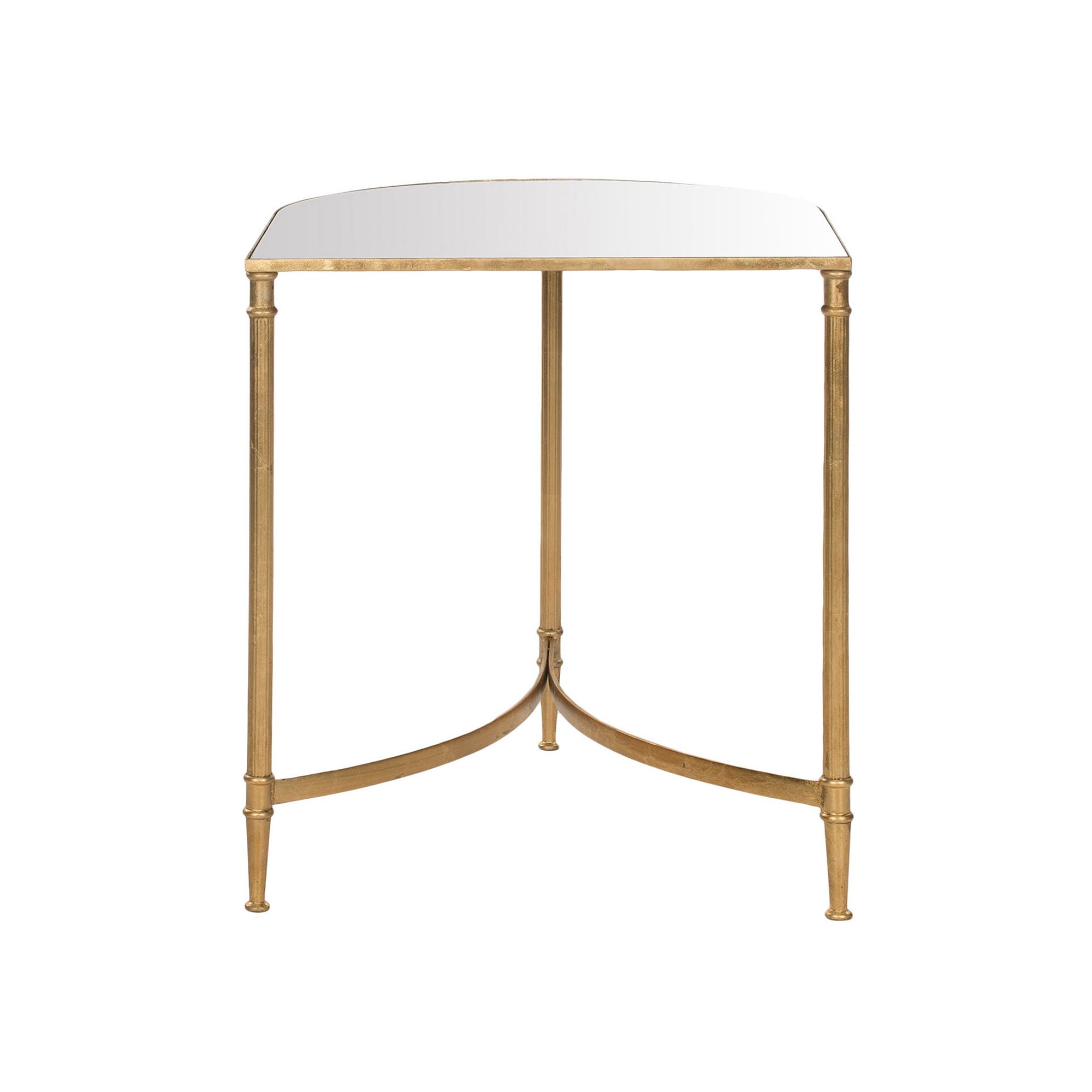Safavieh Nevin Mirrored Accent Table, Gold Mirror