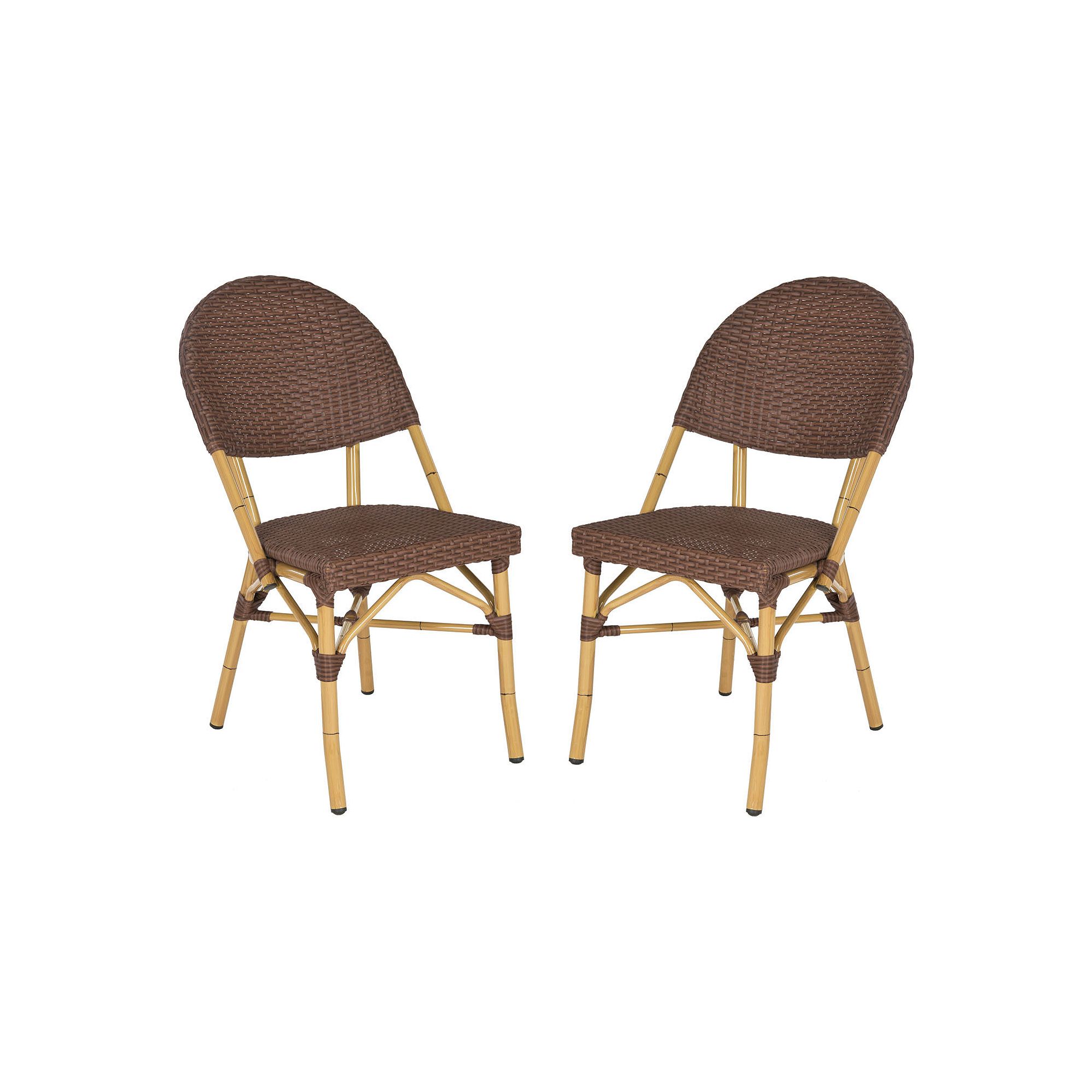 Safavieh 2-pc. Barrow Stackable Chair Set - Indoor & Outdoor, Brown