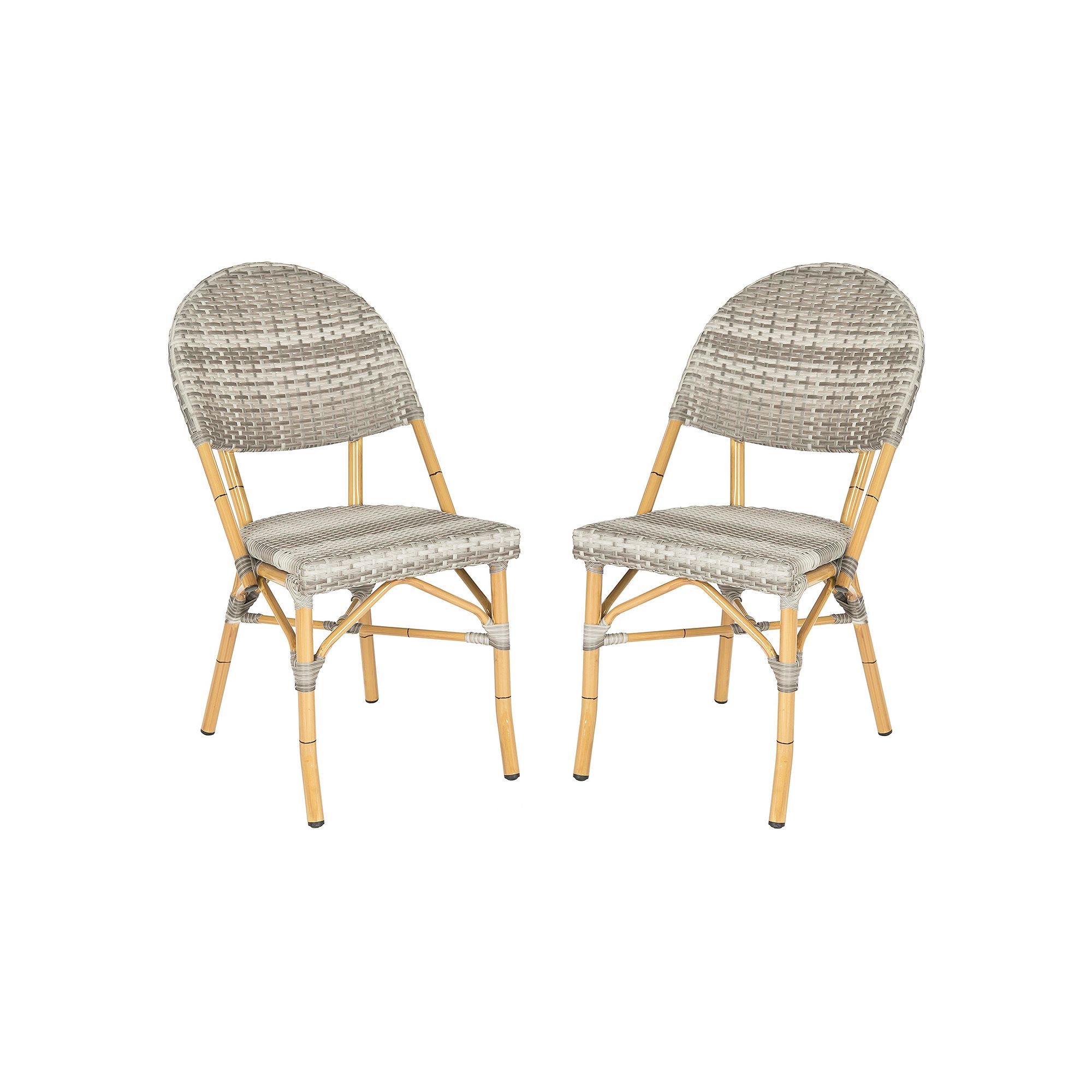 Safavieh 2-pc. Barrow Stackable Chair Set - Indoor & Outdoor, Gray