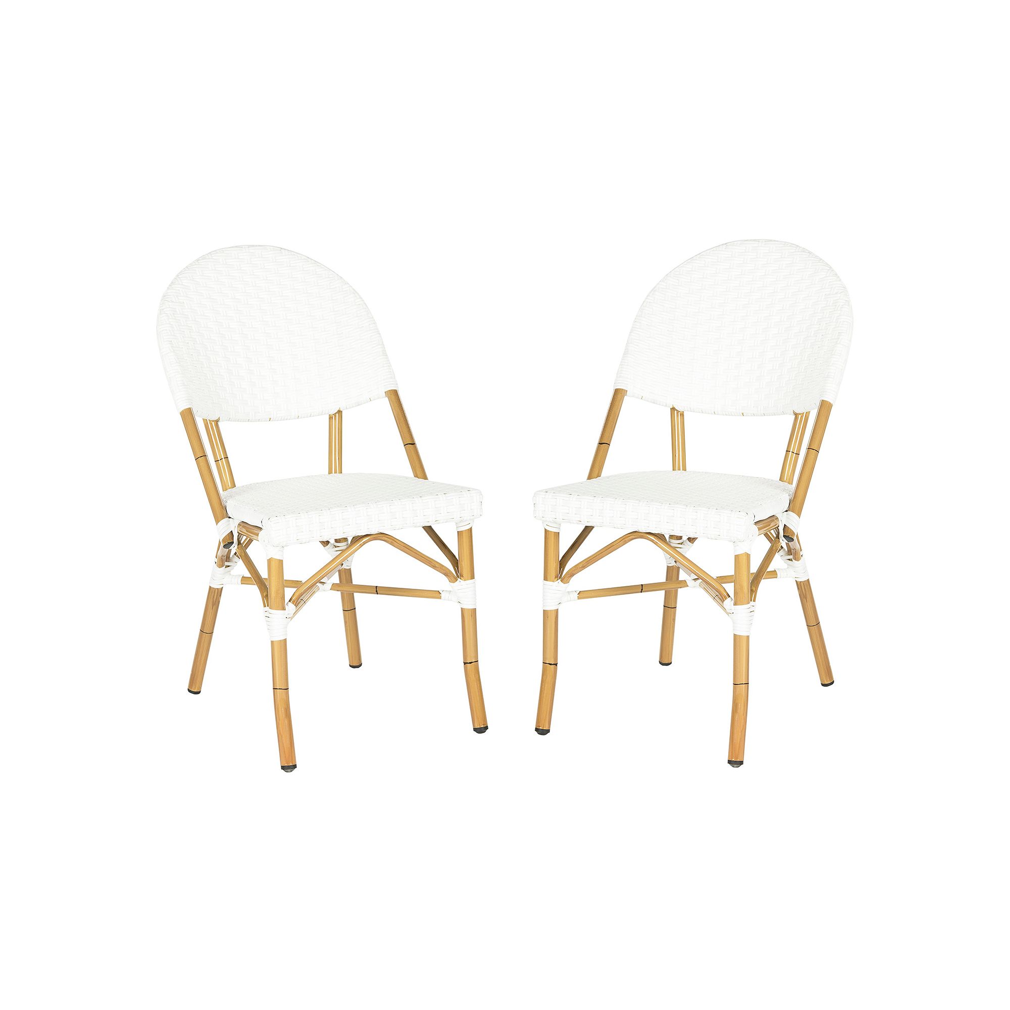 Safavieh 2-pc. Barrow Stackable Chair Set - Indoor & Outdoor, Off White
