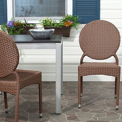 Safavieh 2-pc. Valdez Stackable Chair Set - Indoor and Outdoor
