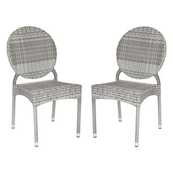 Safavieh 2 pc Valdez Stackable Chair Set - Indoor and Outdoor