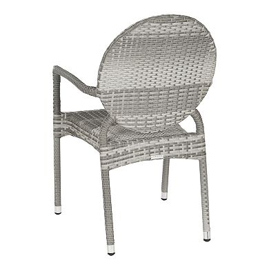 Safavieh 2-pc. Valdez Stackable Arm Chair Set - Indoor and Outdoor