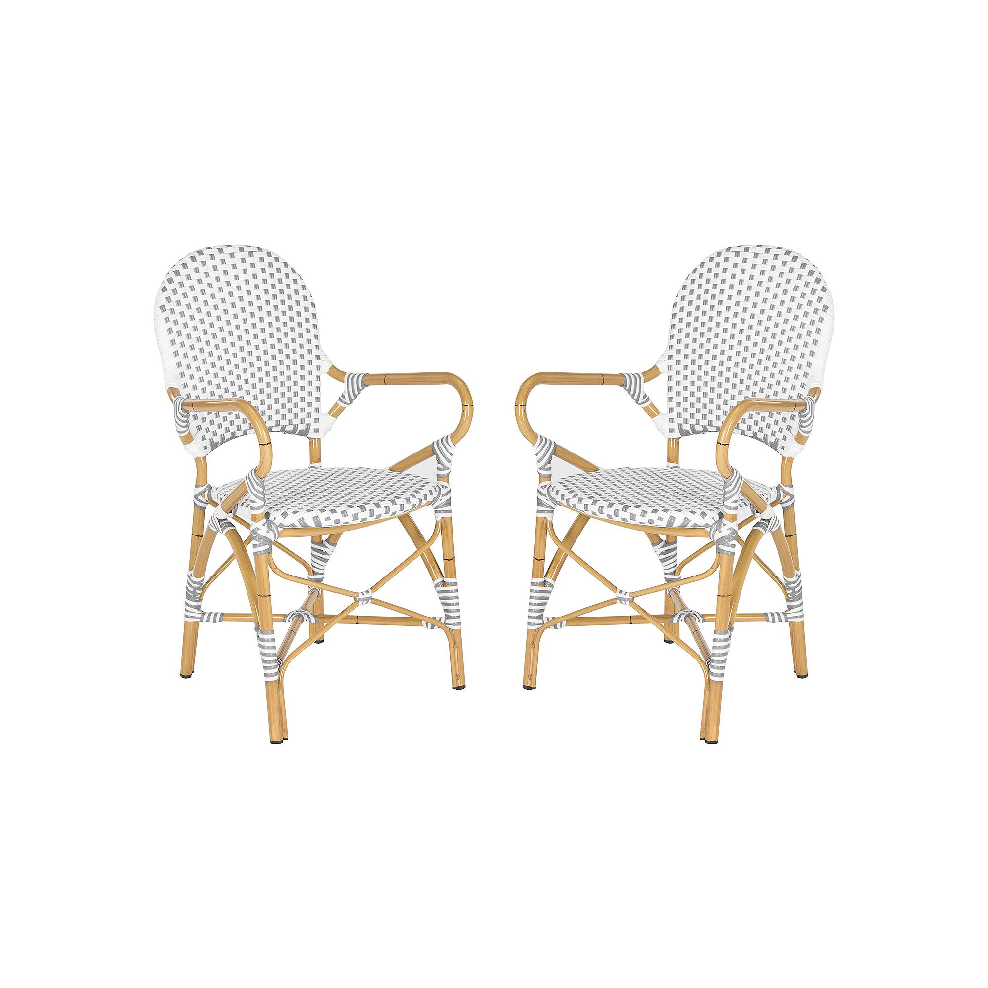 Safavieh 2-pc. Hooper Stackable Chair Set - Indoor & Outdoor, Gray