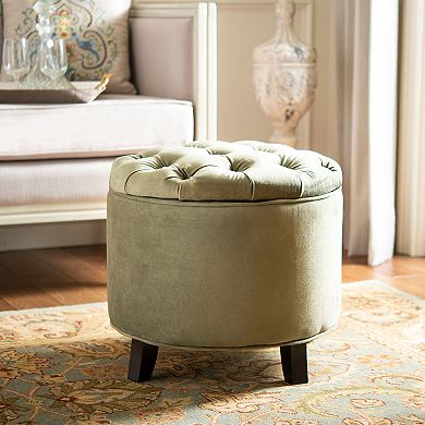 Safavieh Amelia Tufted Cotton Storage Ottoman