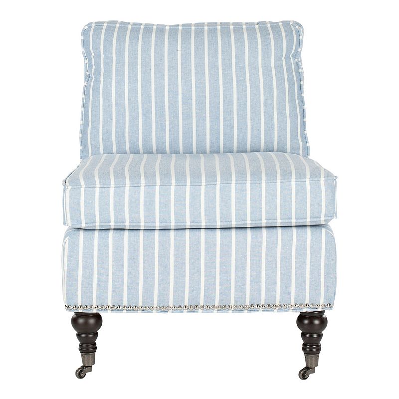Safavieh Randy Slipper Chair - White Stripes