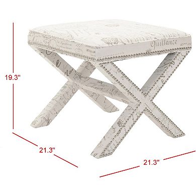 Safavieh Palmer X Base Ottoman