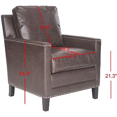 Safavieh Buckler Faux-Leather Club Chair