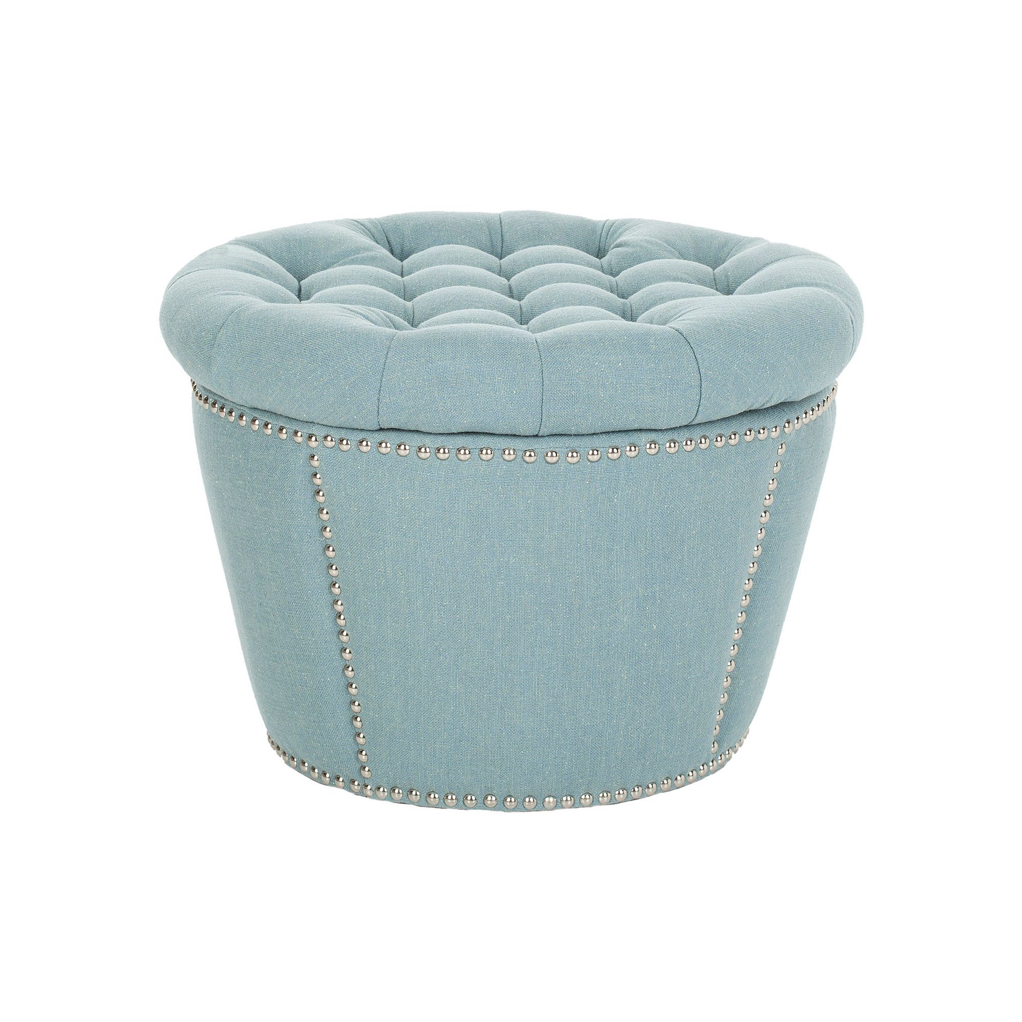 Safavieh Vanessa Storage Ottoman, Blue
