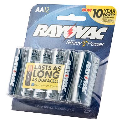 Rayovac 12-pk. AA Alkaline Batteries