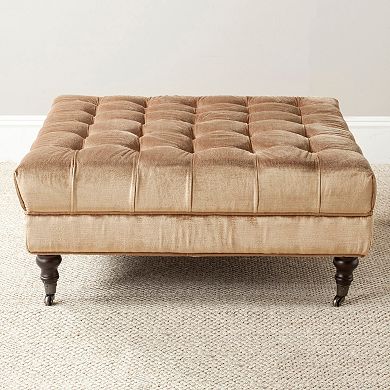 Safavieh Clark Golden Olive Coffee Table & Ottoman