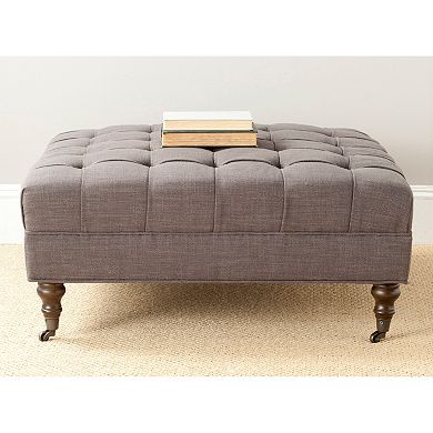 Safavieh Clark Brown Coffee Table & Ottoman
