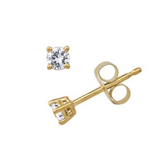 10k Gold 1/10 ct T.W. Diamond Stud Earrings