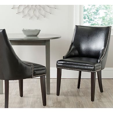 Safavieh 2-pc. Afton Bicast Leather Side Chair Set