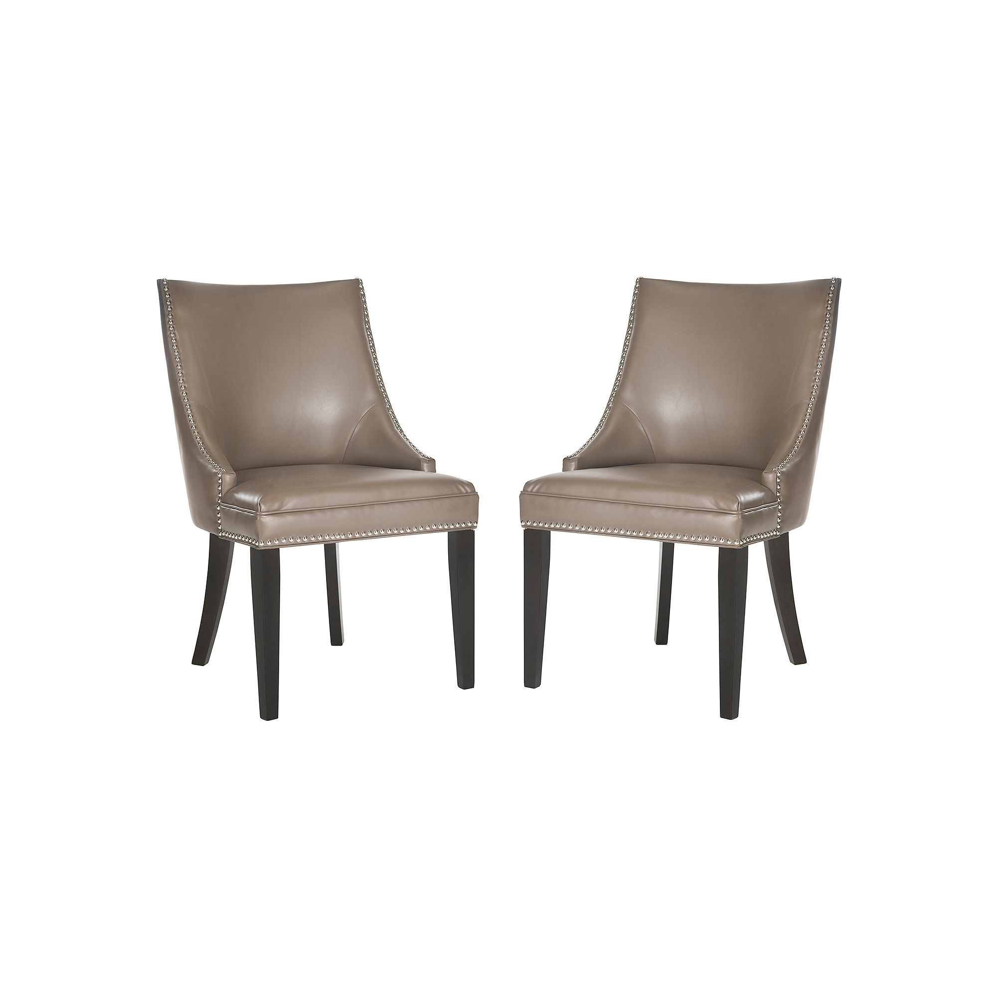 Safavieh 2-pc. Afton Bicast Leather Side Chair Set, Clay
