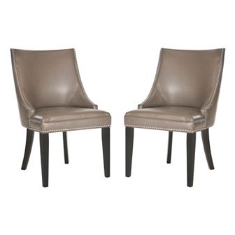 Safavieh 2 pc Afton Bicast Leather Side Chair Set