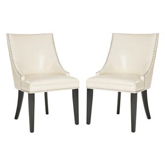 Safavieh 2 pc Afton Bicast Leather Side Chair Set