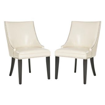 Safavieh 2 pc Afton Bicast Leather Side Chair Set