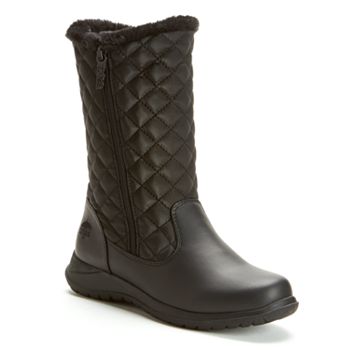 totes womens mia waterproof winter boots flat heel