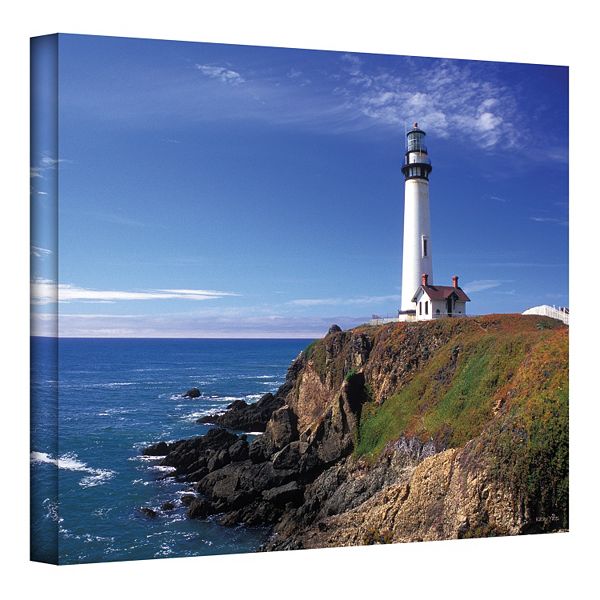 24'' x 36'' ''Pigeon Point Lighthouse'' Canvas Wall Art by Kathy Yates