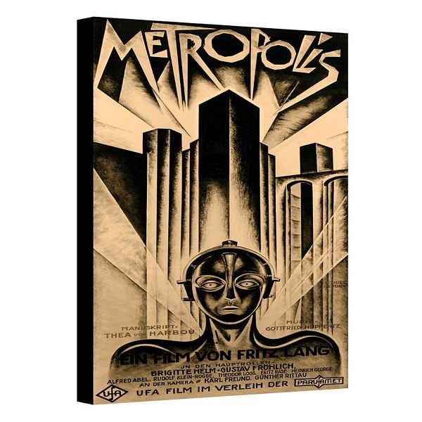 Painting Deco vintage print art poster METROPOLIS movie for glass frame 36" 