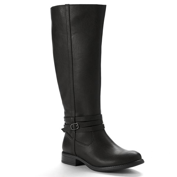 Kohls black 2025 riding boots