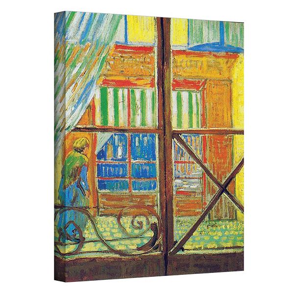 Echt Plantage compromis 32'' x 24'' ''Pork-Butcher's Shop Through The Window'' Canvas Wall Art by  Vincent van Gogh
