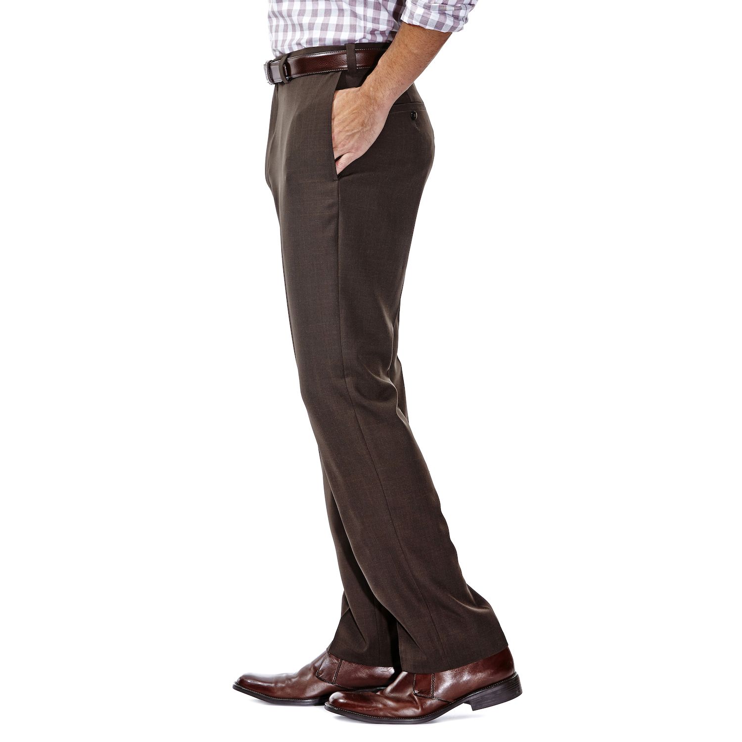 haggar eclo stria classic fit flat front dress pants Men's Haggar eCLo Stria Classic-Fit Flat-Front Dress Pants
