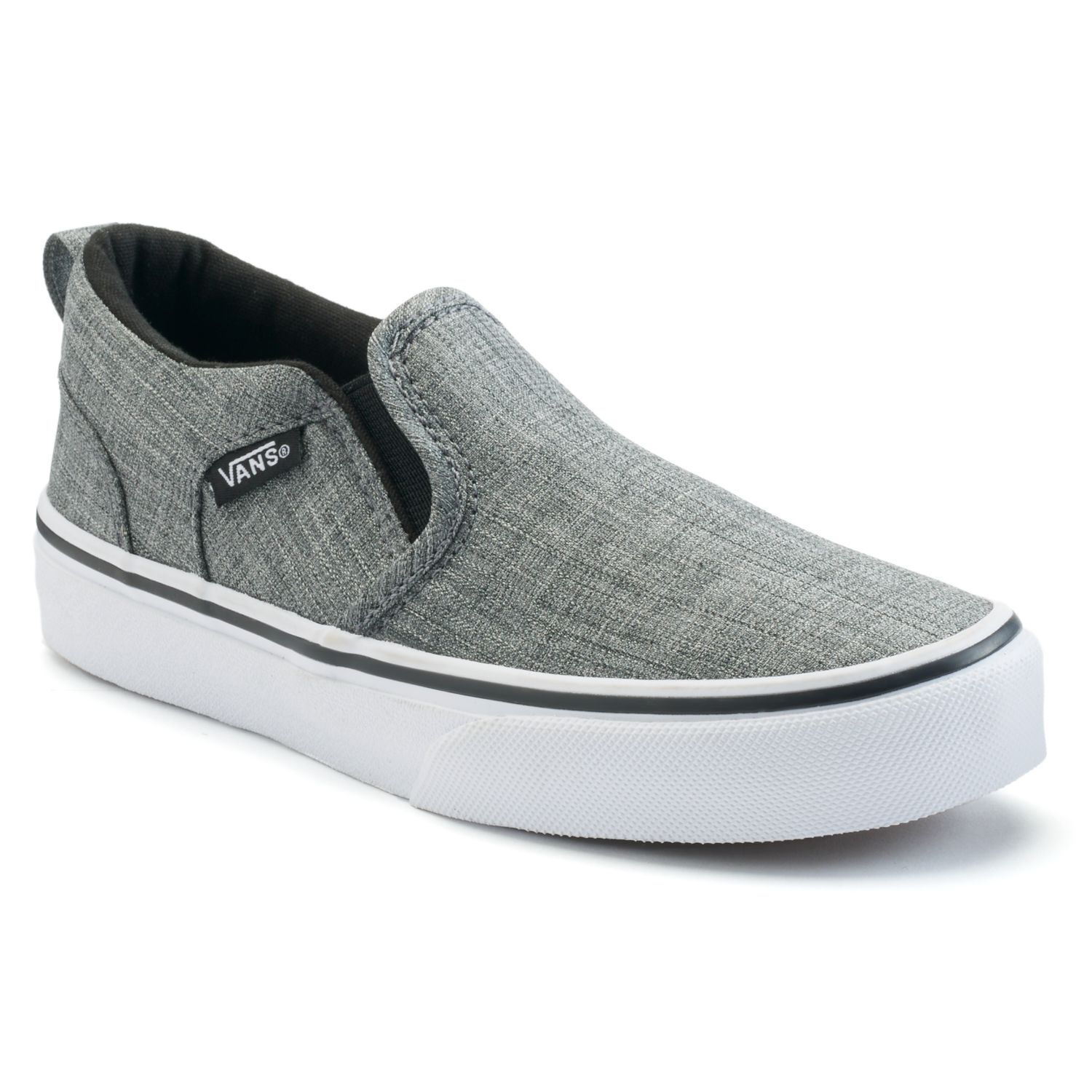 vans asher kid's checkered skate shoes