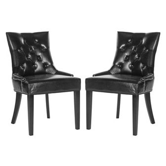 Safavieh 2 pc Harlow Ring Leather Chair Set