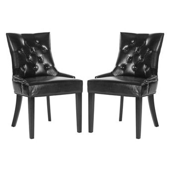 Safavieh 2 pc Harlow Ring Leather Chair Set