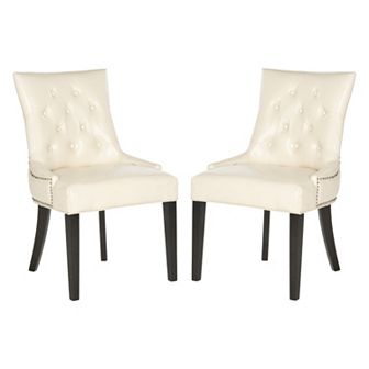 Safavieh 2 pc Harlow Ring Leather Chair Set