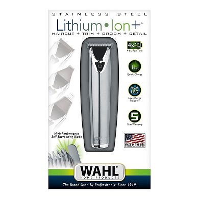 Wahl Stainless Steel Lithium Ion Hair Trimmer