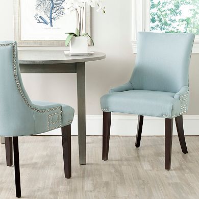 Safavieh 2-pc. Gretchen Blue Linen Side Chair Set