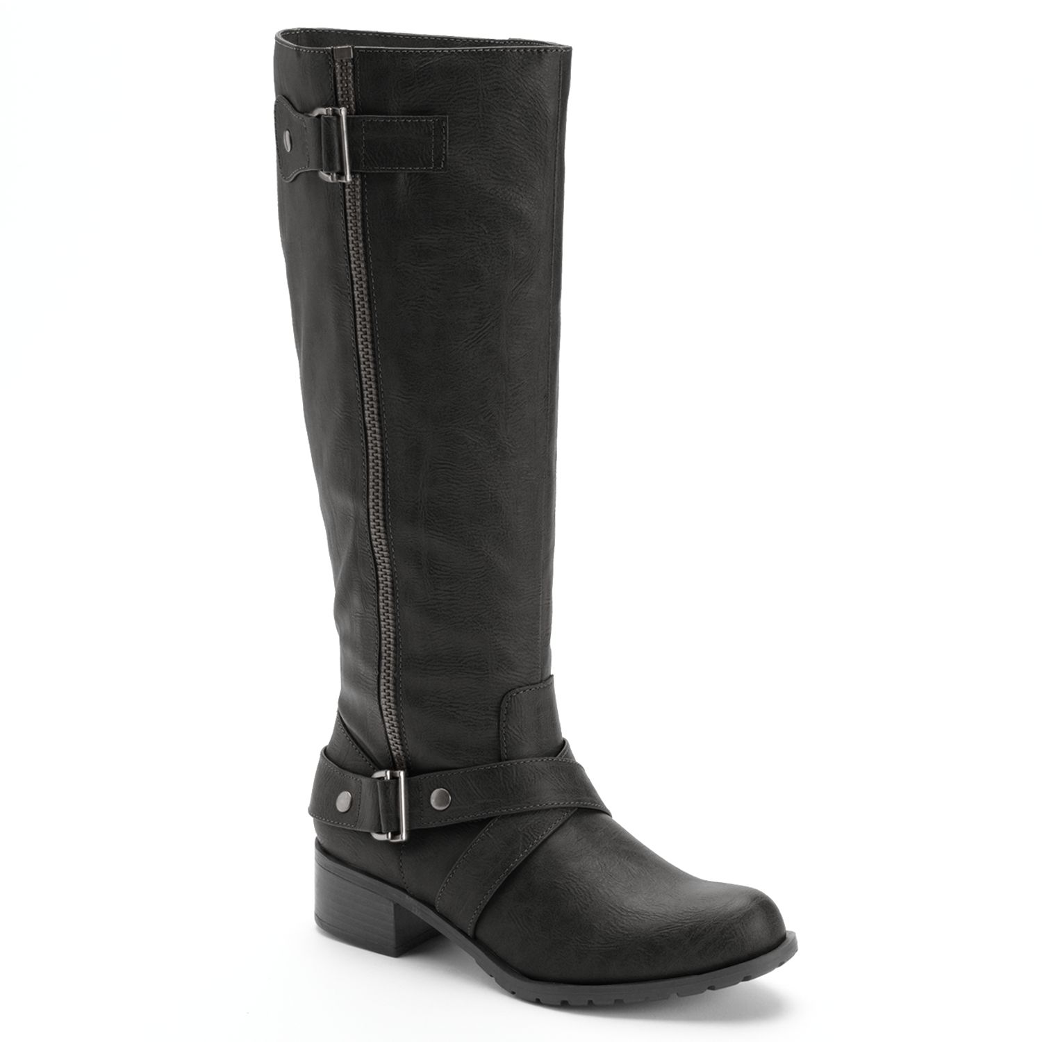 kohls womens leather boots