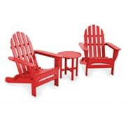 POLYWOOD® 3-pc. Classic Folding Adirondack Chair &amp; Table ...