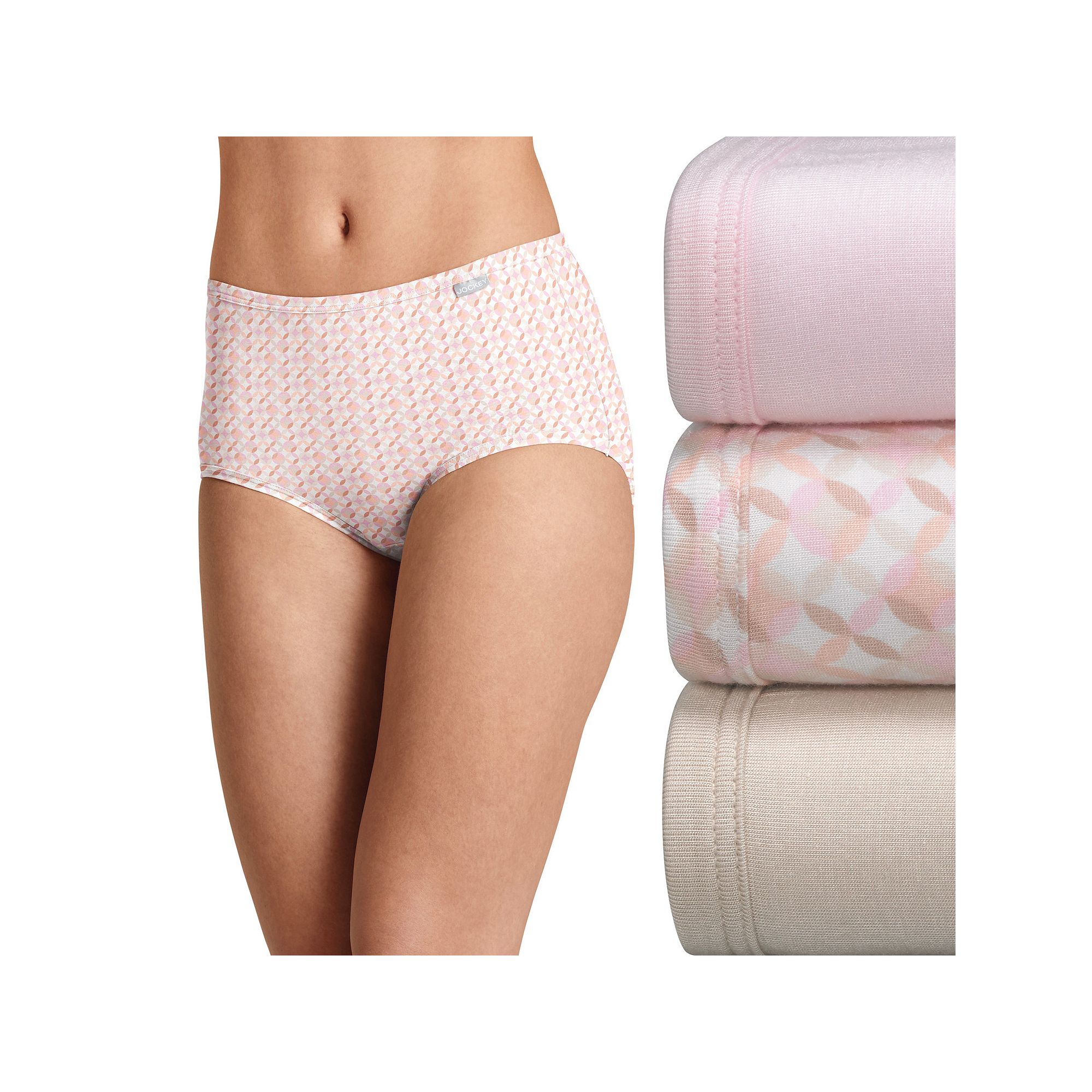 Womens Jockey® 3-pk. Supersoft Brief Panty Set 2073, Size: 9, Pale Cosmet