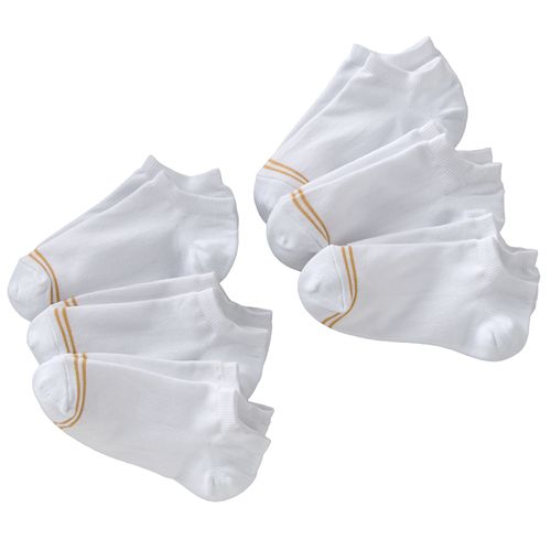 Girls 716 GOLDTOE Striped NoShow Socks