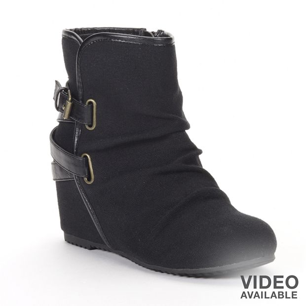 Mudd Wedge Booties Women