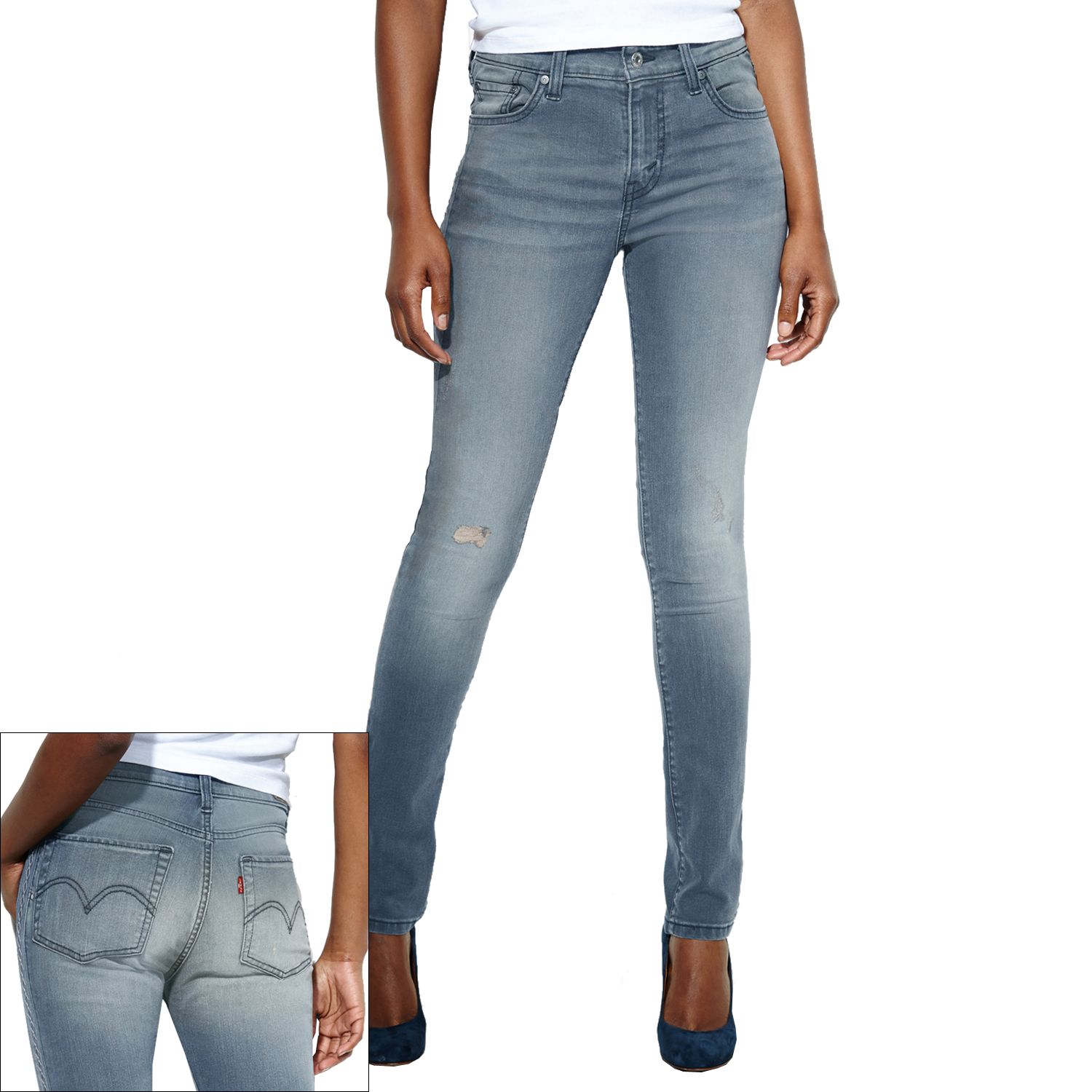 kohl's levi's mid rise skinny jeans