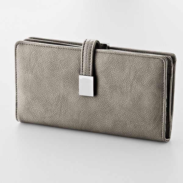 Ladies Kohls Coin Zipper Purse, Pewter