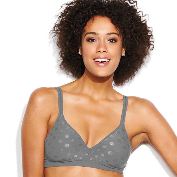 Hanes Perfect Coverage ComfortFlex Fit Wirefree Bra, Soft Taupe, L at   Women's Clothing store