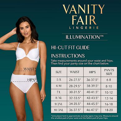 Women's Vanity Fair Lingerie Illumination Hi-Cut Brief Panty 13108