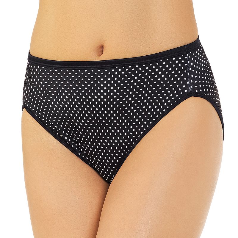 Women's Vanity Fair Lingerie® Illumination Hi-Cut Brief Panty 13108, Size: 9, Premier Dot