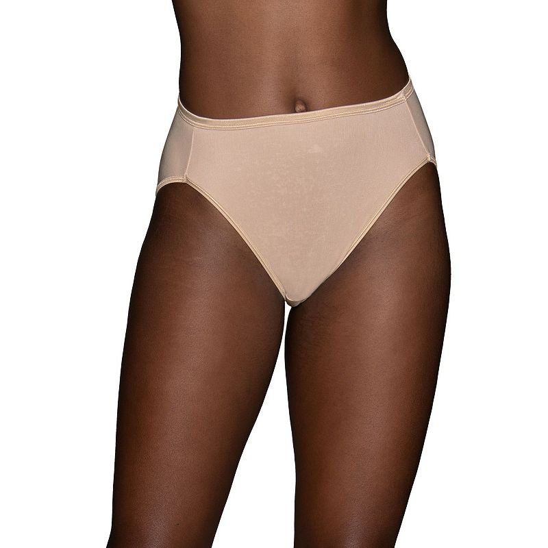 Women's Vanity Fair Lingerie® Illumination Hi-Cut Brief Panty 13108, Size: 7, Rose Beige
