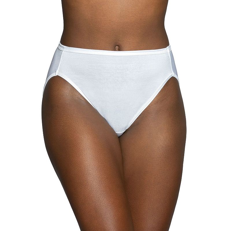 Women's Vanity Fair Lingerie® Illumination Hi-Cut Brief Panty 13108, Size: 6, White